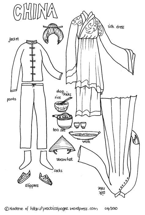 Chinese Paper Dolls Printable